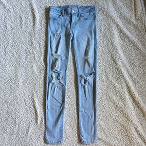 Light Wash Distressed Jeans